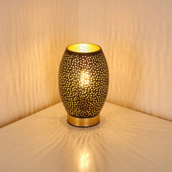 Handmade Brass Moroccan Lantern - Intricate Cut-Out Design, Authentic Artisan Craftsmanship